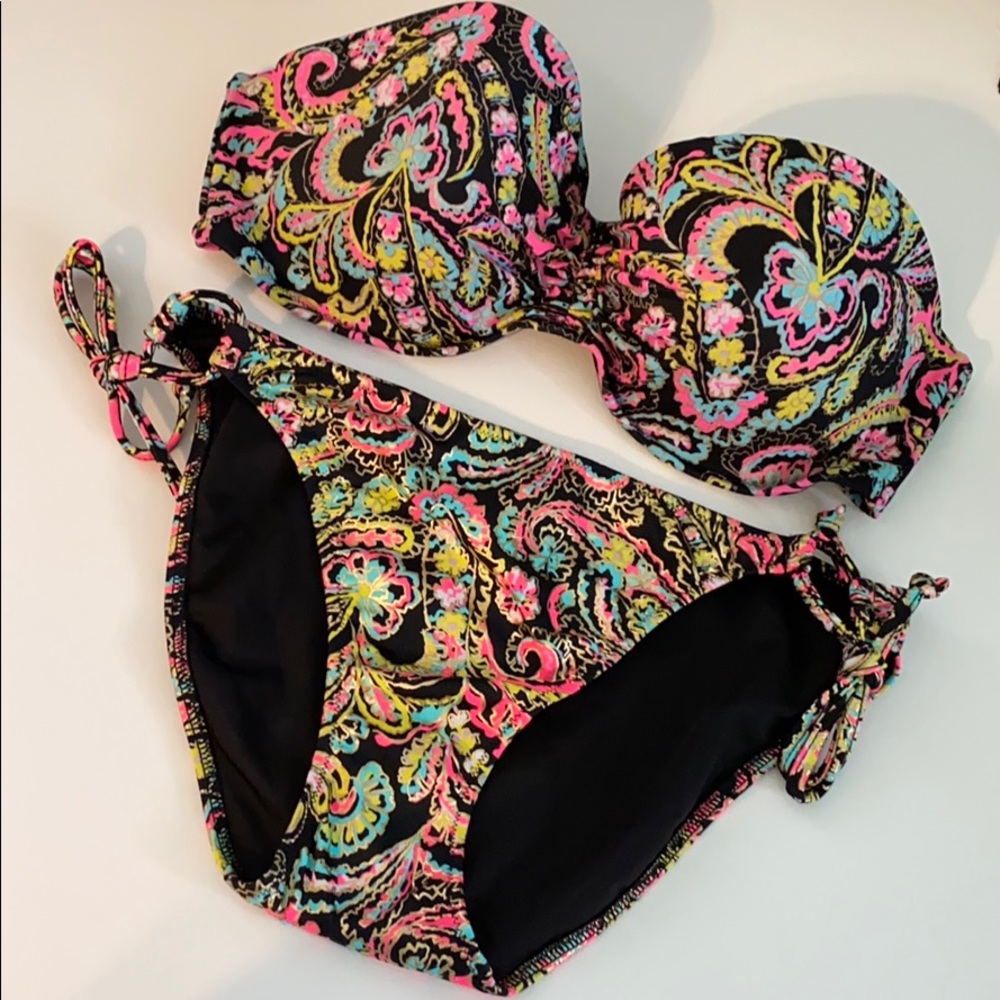VS Strapless Swim Bikini Set 36D/M